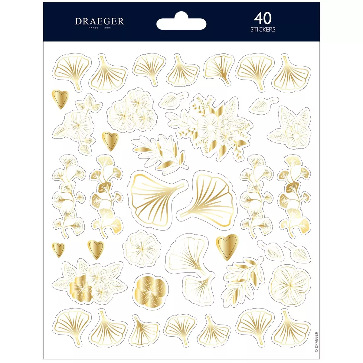 Draeger - Sticker 40 Pegatinas Pvc Y Foil Hojas De Ginko Marrones Y Dorados En Oferta Draeger - Sticker 40 Pegatinas Pvc Y Foil Hojas De Ginko Marrones Y Dorados Barato