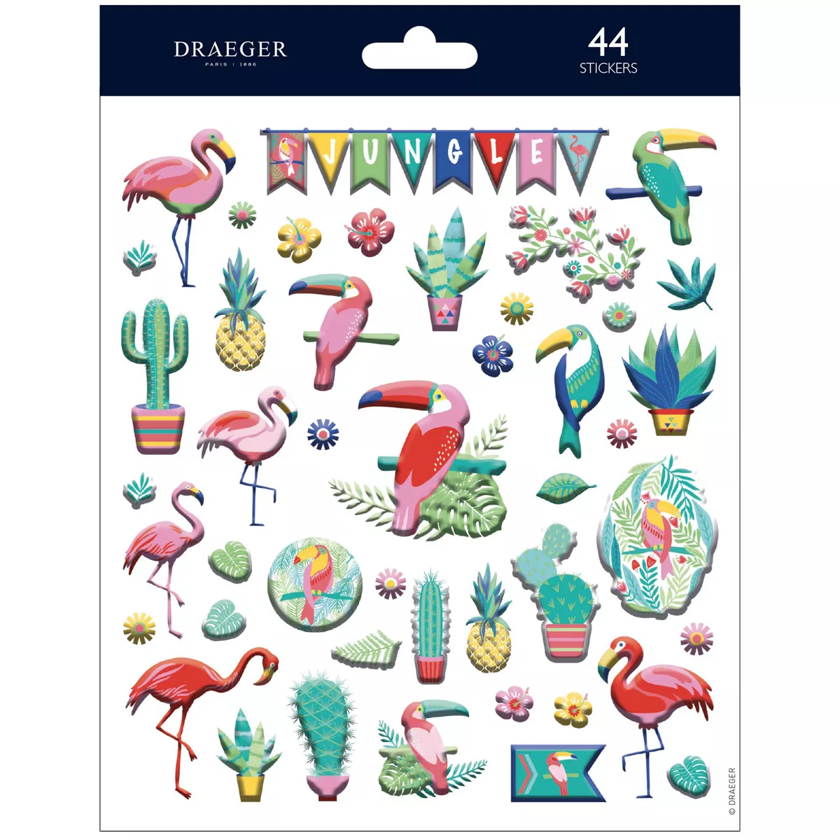 Draeger - Sticker 44 Pegatinas Foam Aves Exóticas Multicolor En Oferta Draeger - Sticker 44 Pegatinas Foam Aves Exóticas Multicolor Barato