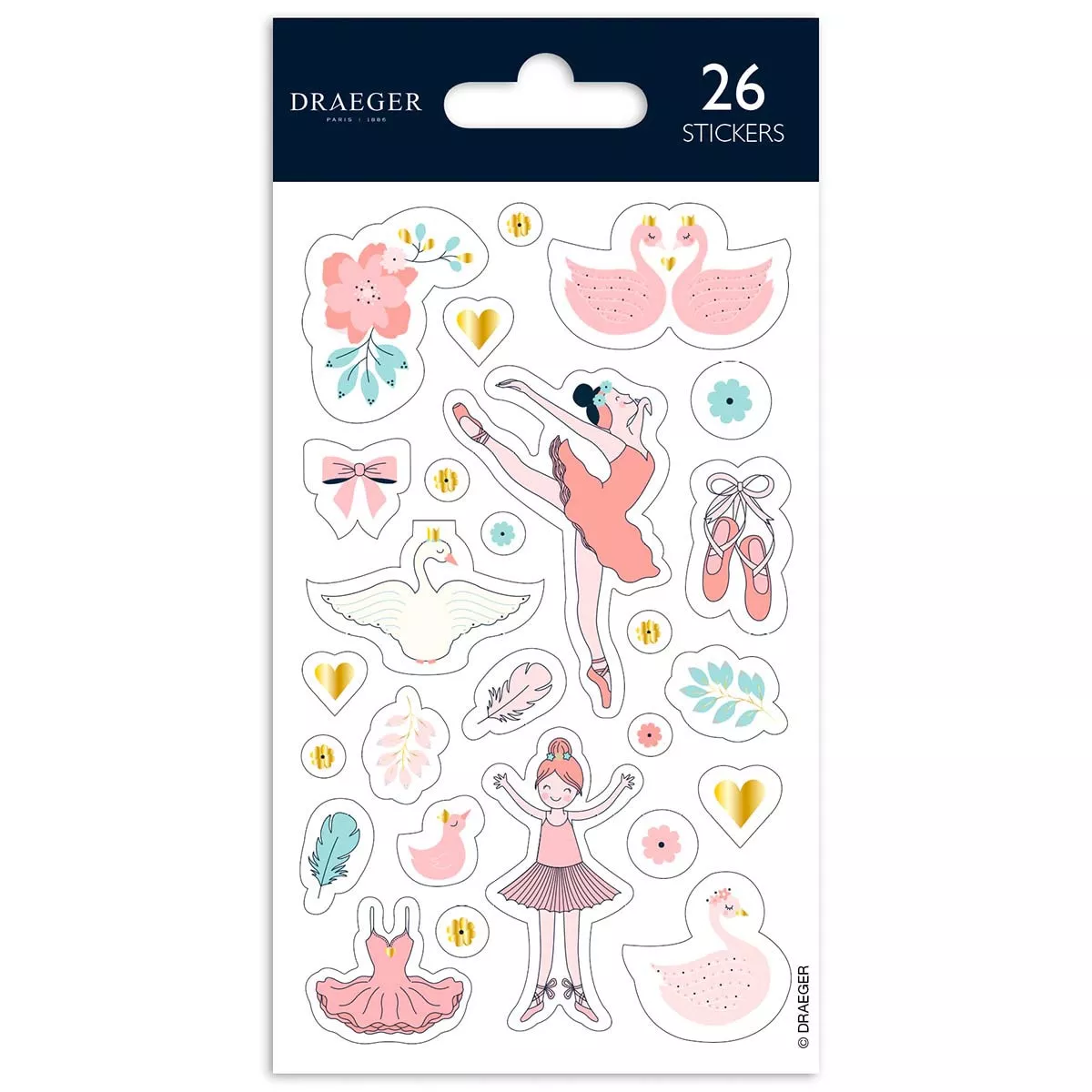 Draeger - Sticker Bailarinas Ballet Rosa Pastel En Oferta Draeger - Sticker Bailarinas Ballet Rosa Pastel Barato