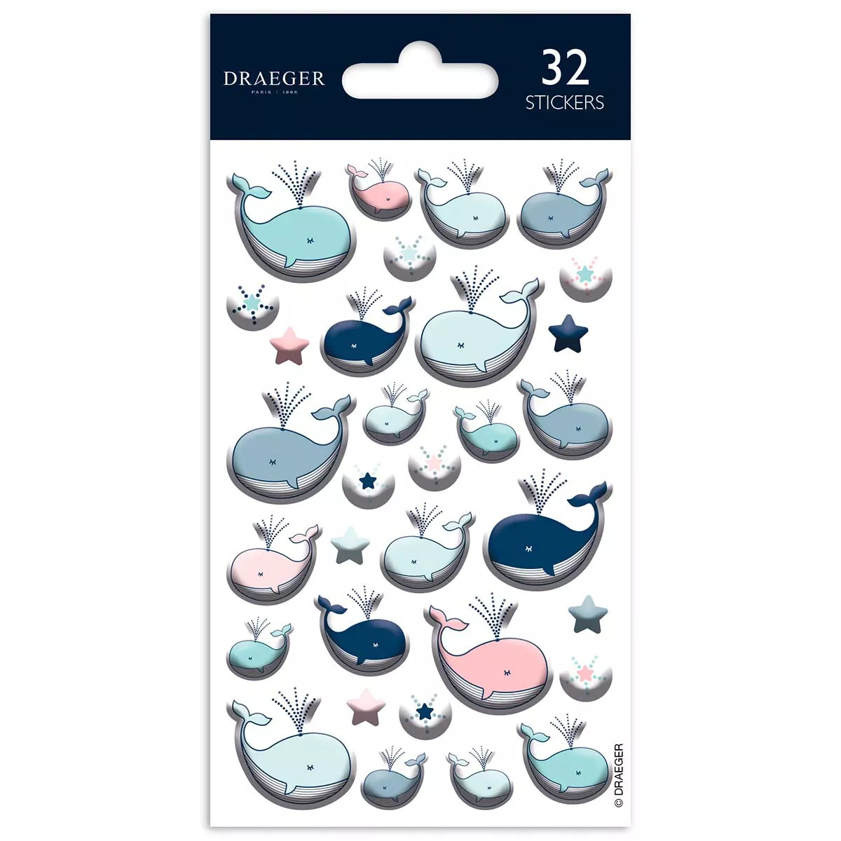 Draeger - Sticker Ballenas Azul Pastel En Oferta Draeger - Sticker Ballenas Azul Pastel Barato