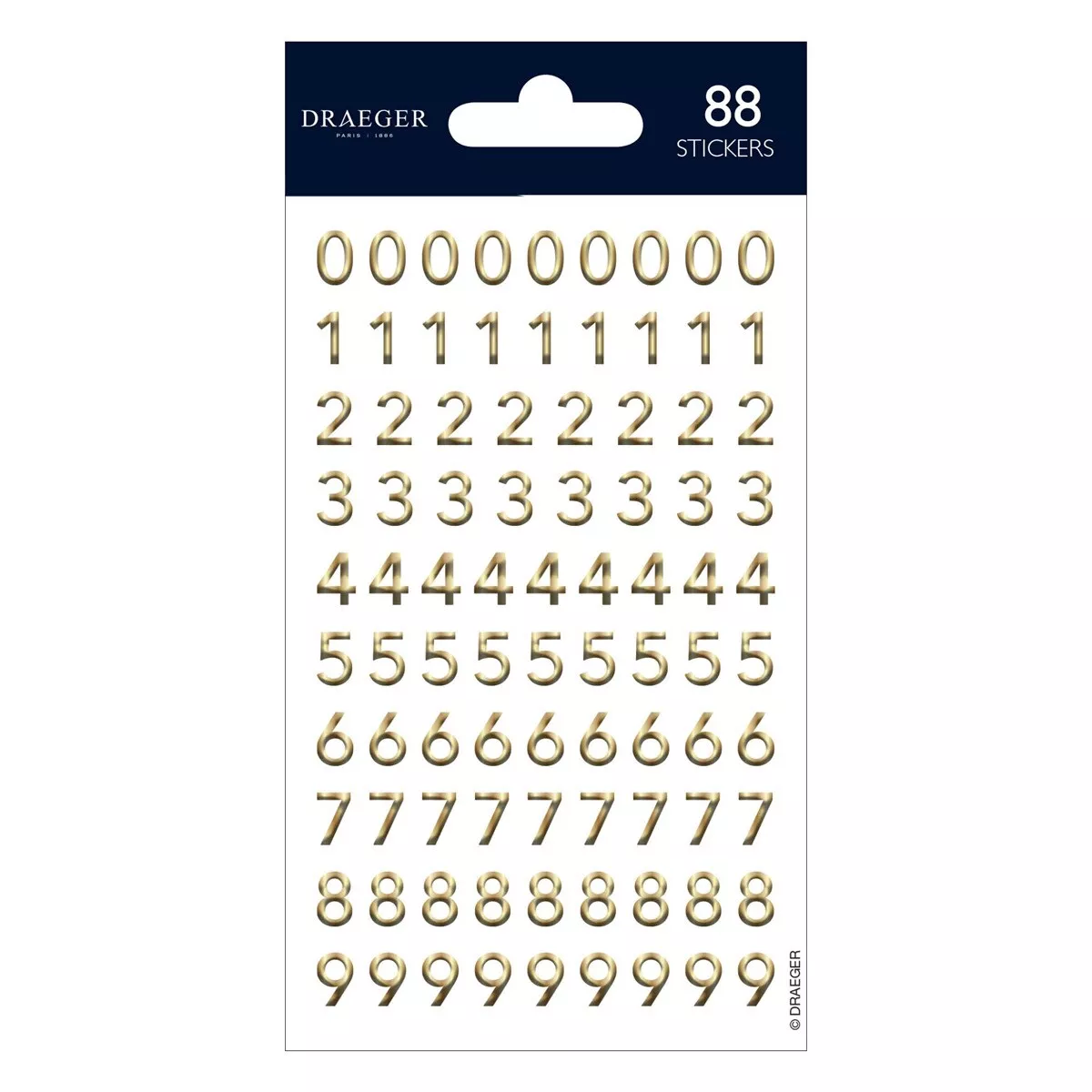 Draeger - Sticker Cifras Dorado En Oferta Draeger - Sticker Cifras Dorado Barato