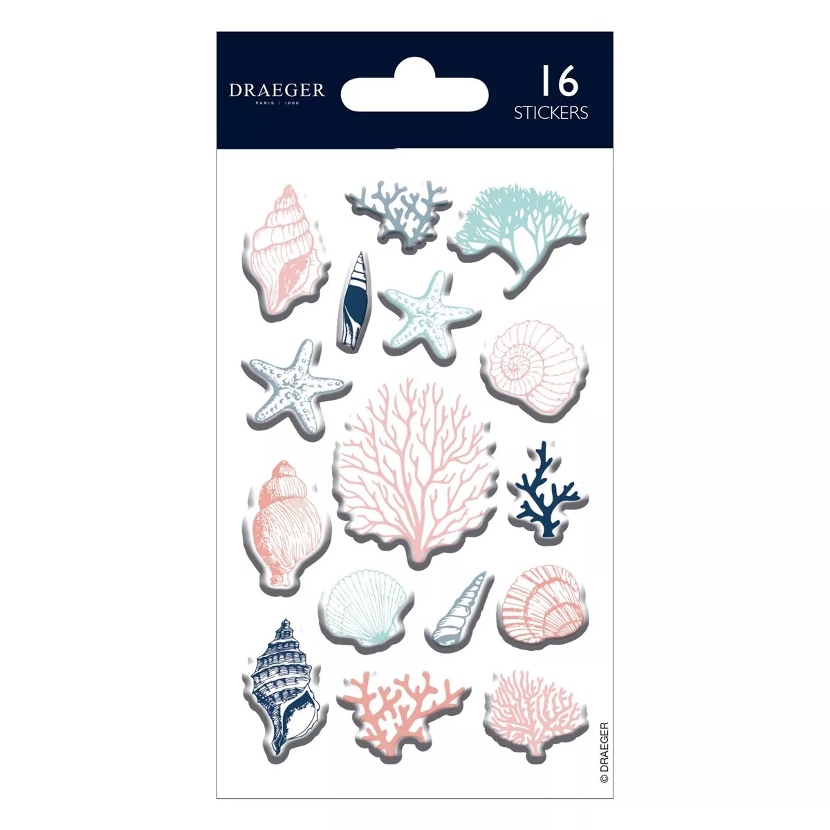 Draeger - Sticker Corales Azul Pastel En Oferta Draeger - Sticker Corales Azul Pastel Barato