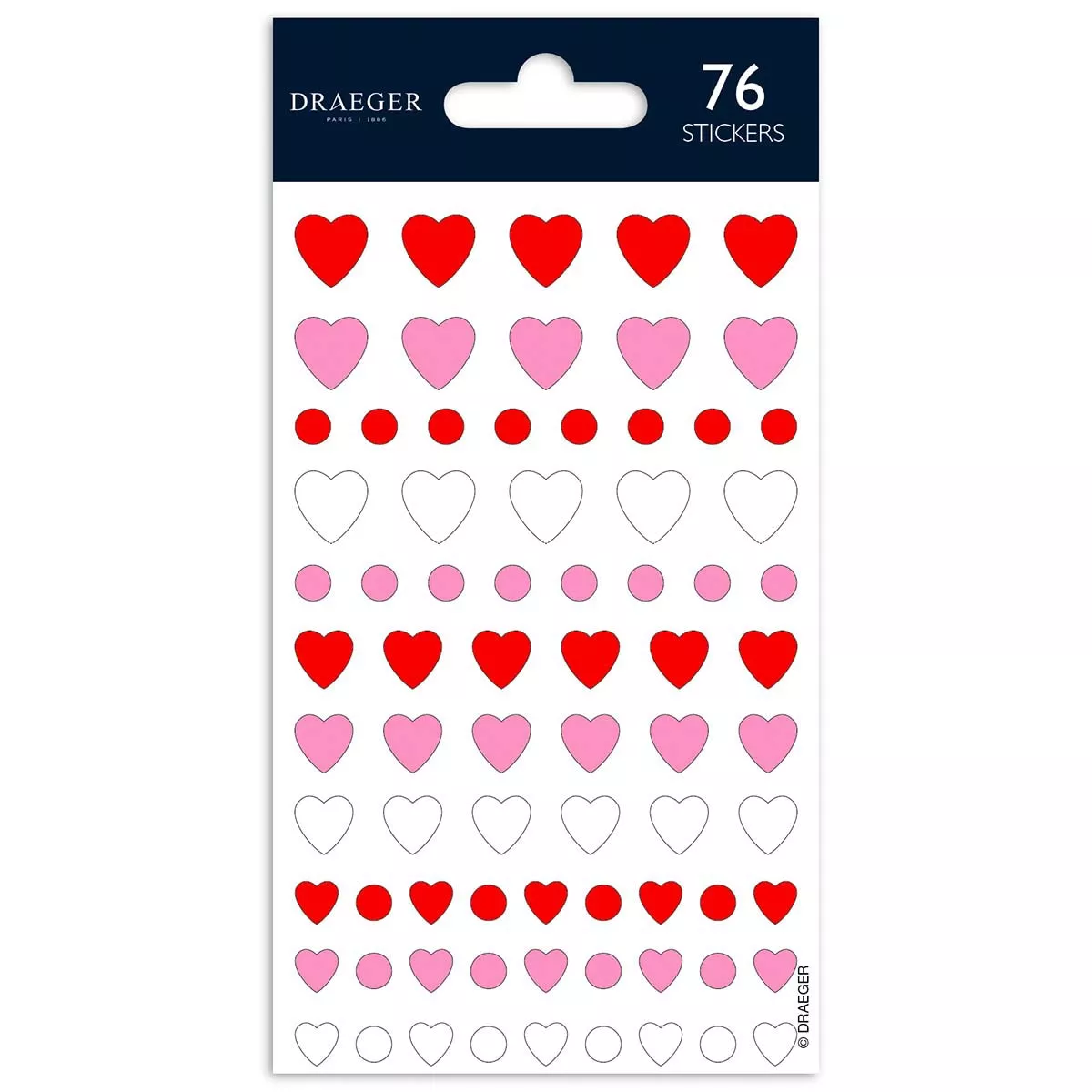 Draeger - Sticker Corazones Rojo Y Rosa En Oferta Draeger - Sticker Corazónes Rojo Y Rosa Barato
