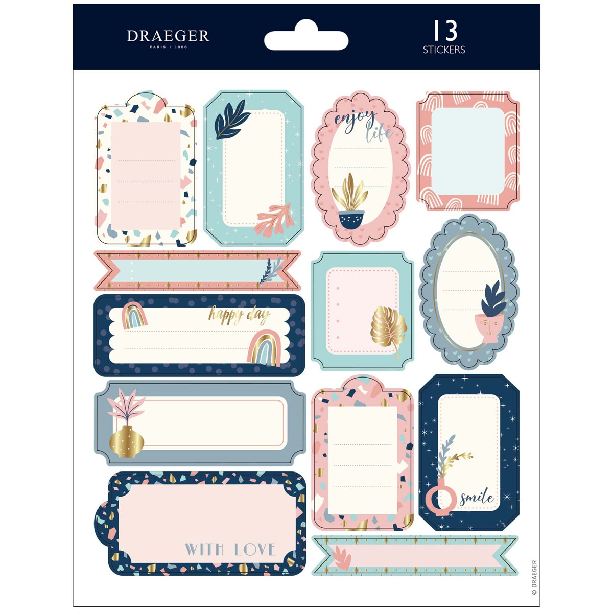 Draeger - Sticker Etiquetas Multicolor Pastel barato