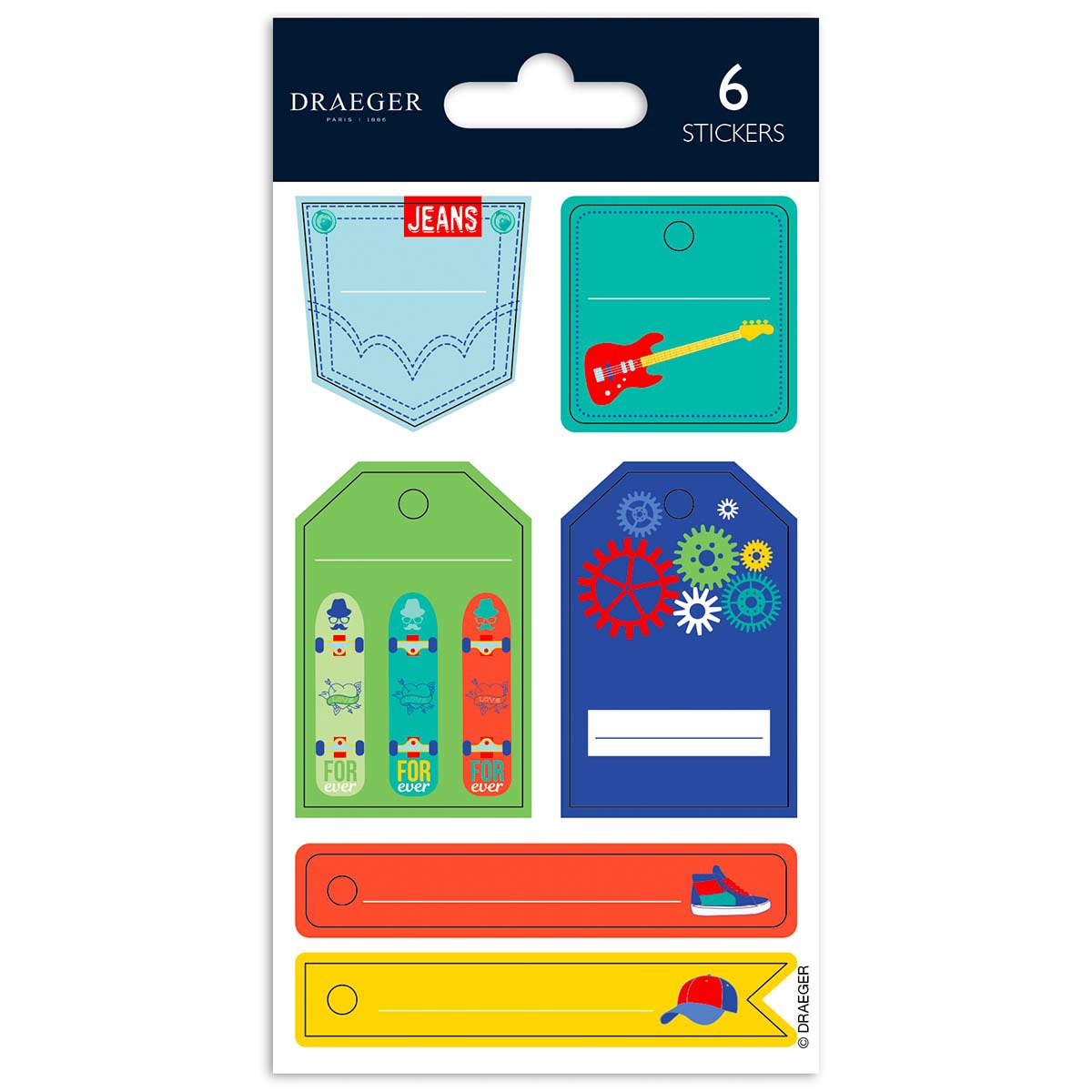 Draeger - Sticker Etiquetas Multicolor barato