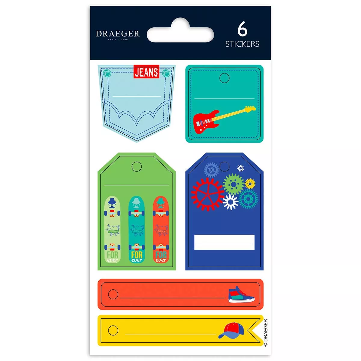 Draeger - Sticker Etiquetas Multicolor barato