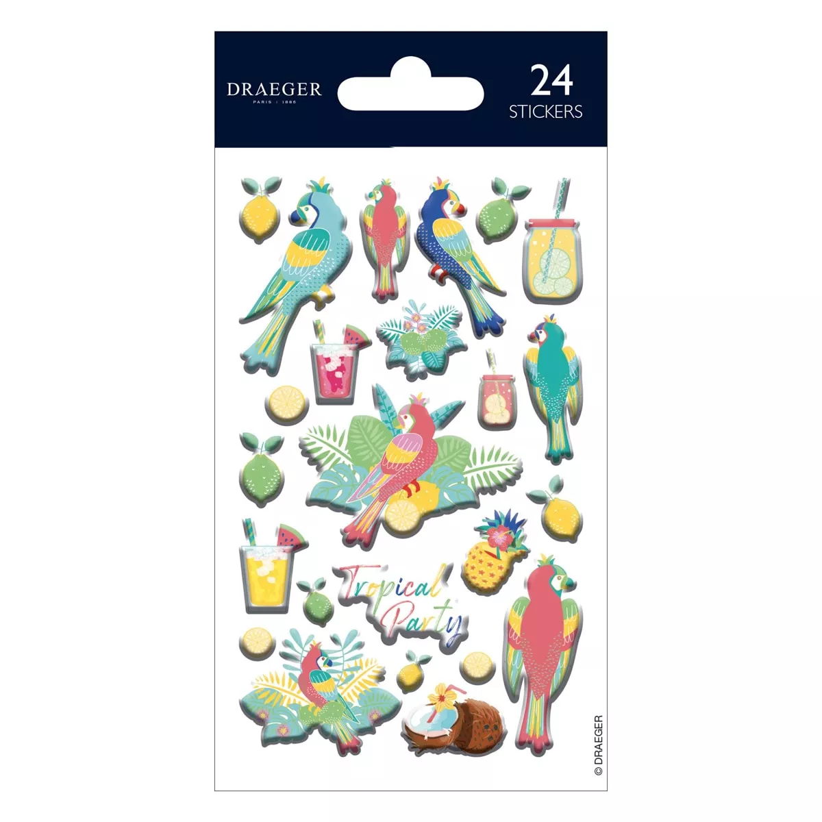 Draeger - Sticker Fiesesta Tropical Multicolor En Oferta Draeger - Sticker Fiesesta Tropical Multicolor Barato