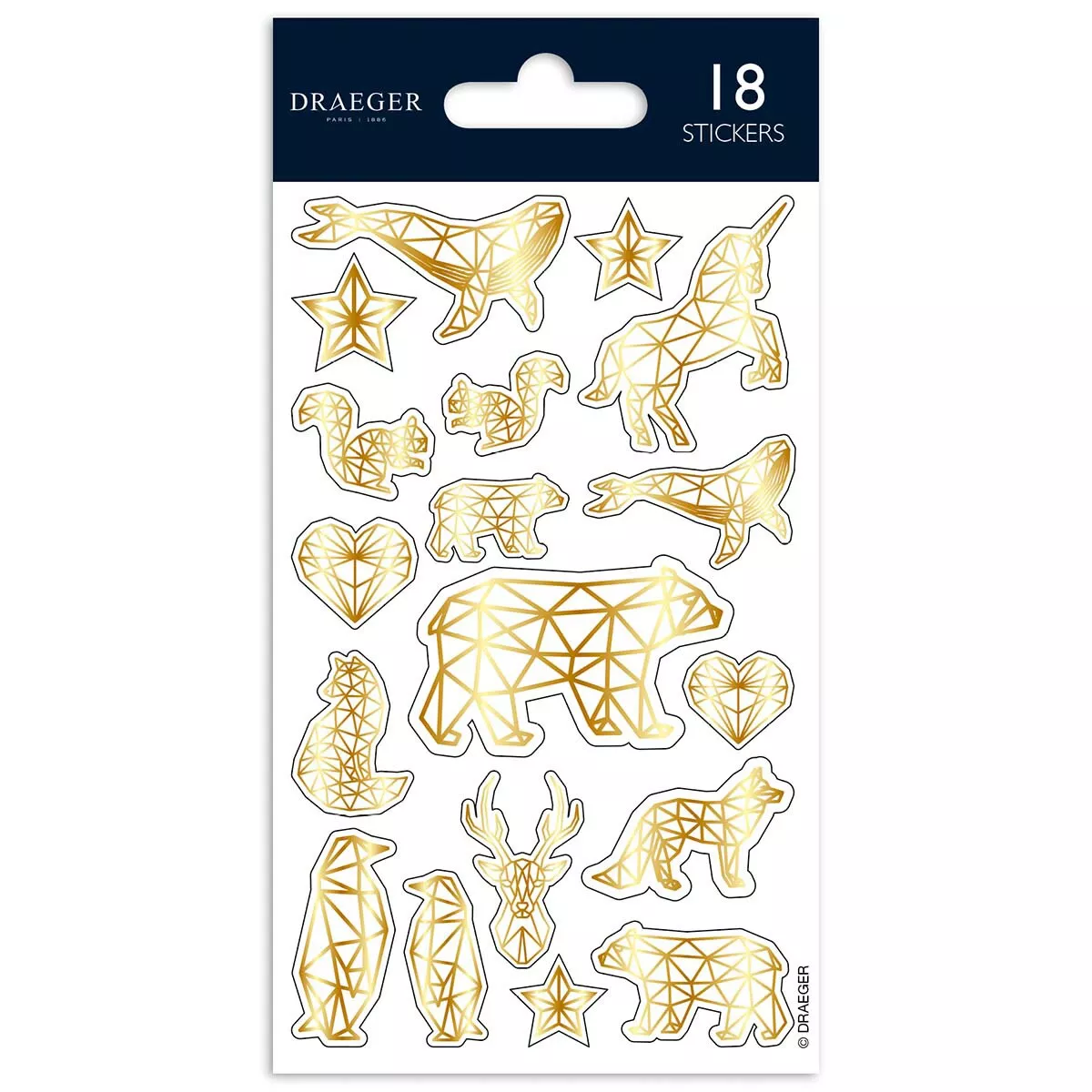 Draeger - Sticker Figuras Geométricas Dorado En Oferta Draeger - Sticker Figuras Geométricas Dorado Barato