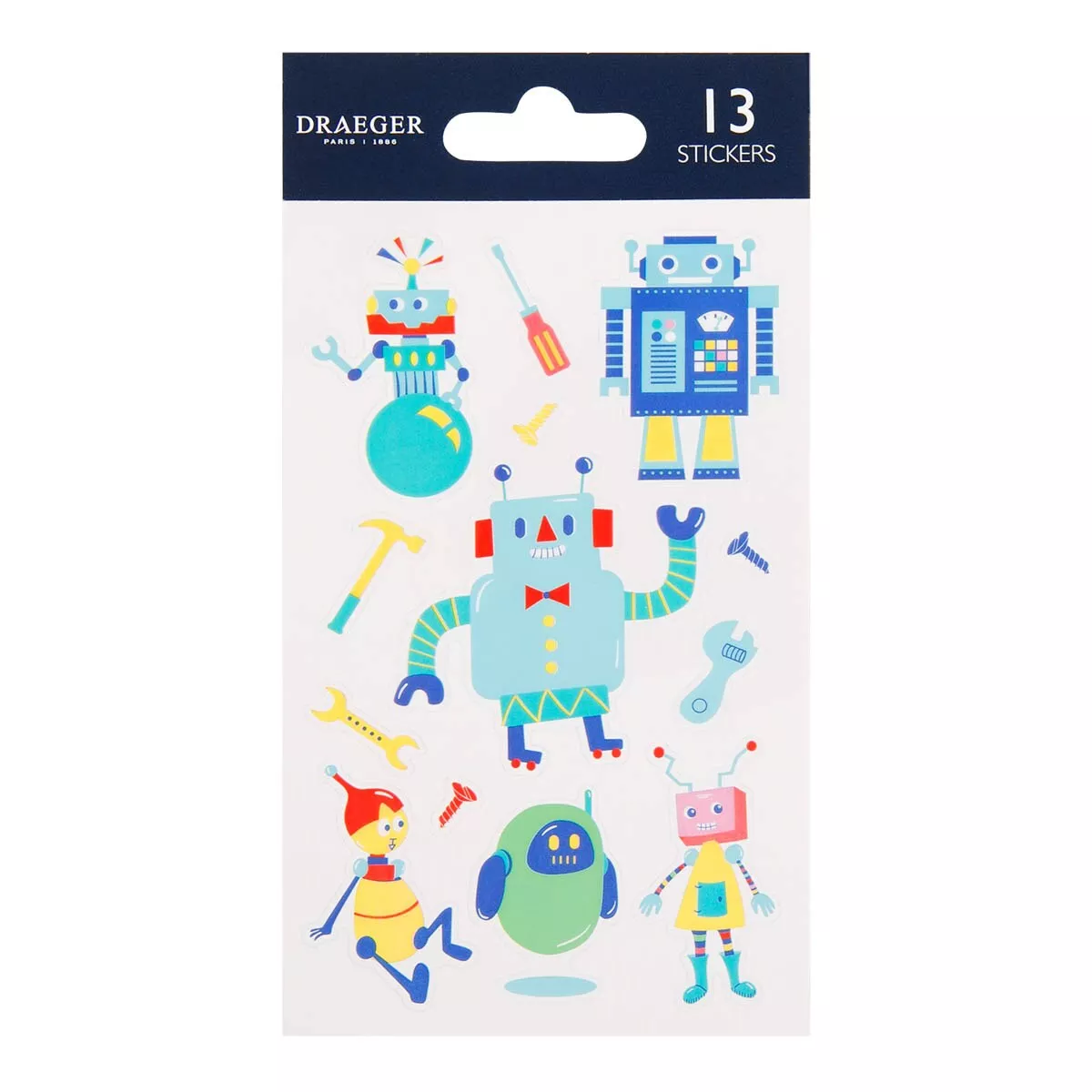 Draeger - Sticker Kids 13 Pegatinas Pvc Robots Multicolor En Oferta Draeger - Sticker Kids 13 Pegatinas Pvc Robots Multicolor Barato