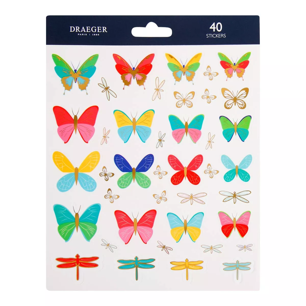 Draeger - Sticker Kids 40 Pegatinas Pvc Y Foil Mariposas Multicolor Y Dorado En Oferta Draeger - Sticker Kids 40 Pegatinas Pvc Y Foil Mariposas Multicolor Y Dorado Barato