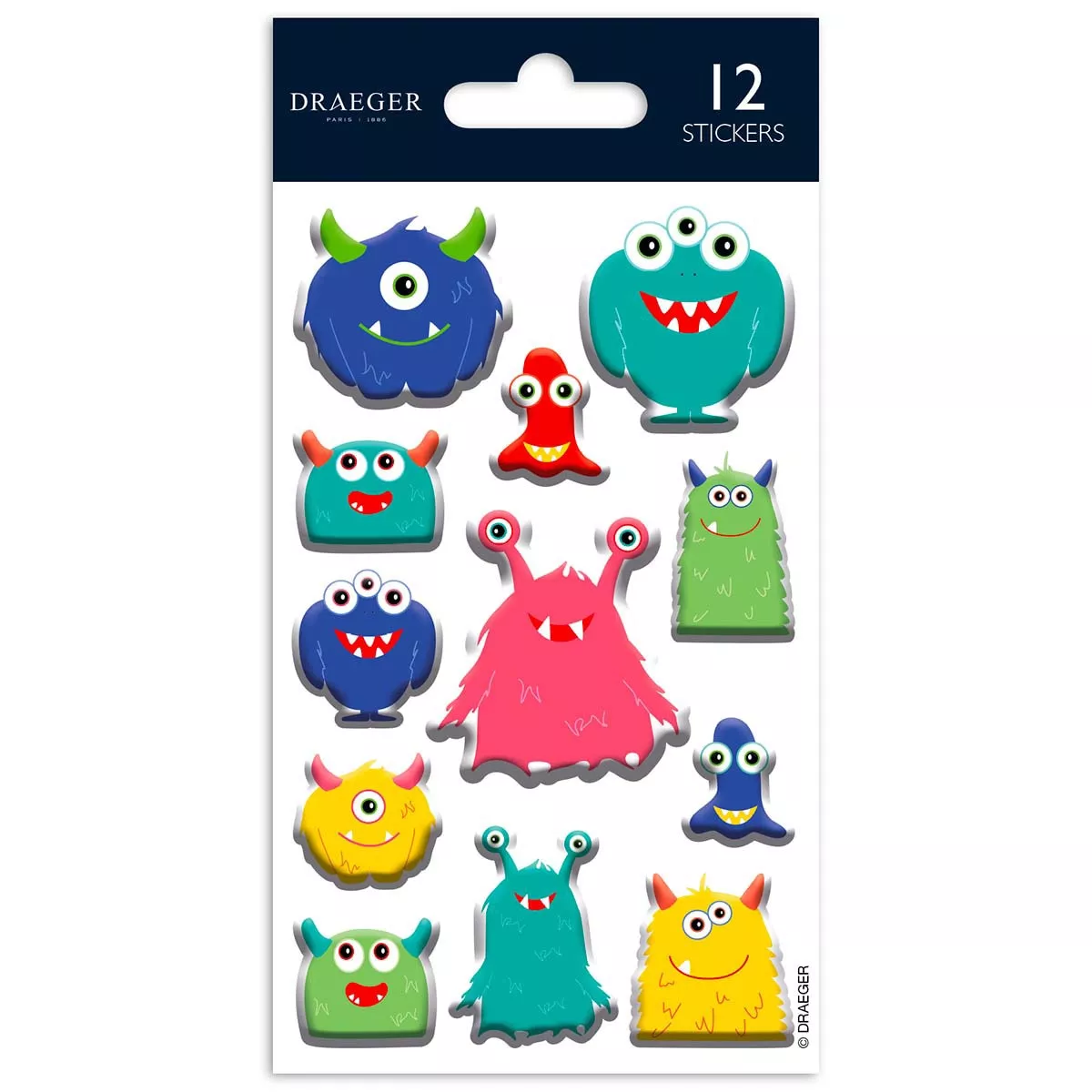 Draeger - Sticker Monstruos Multicolor En Oferta Draeger - Sticker Monstruos Multicolor Barato