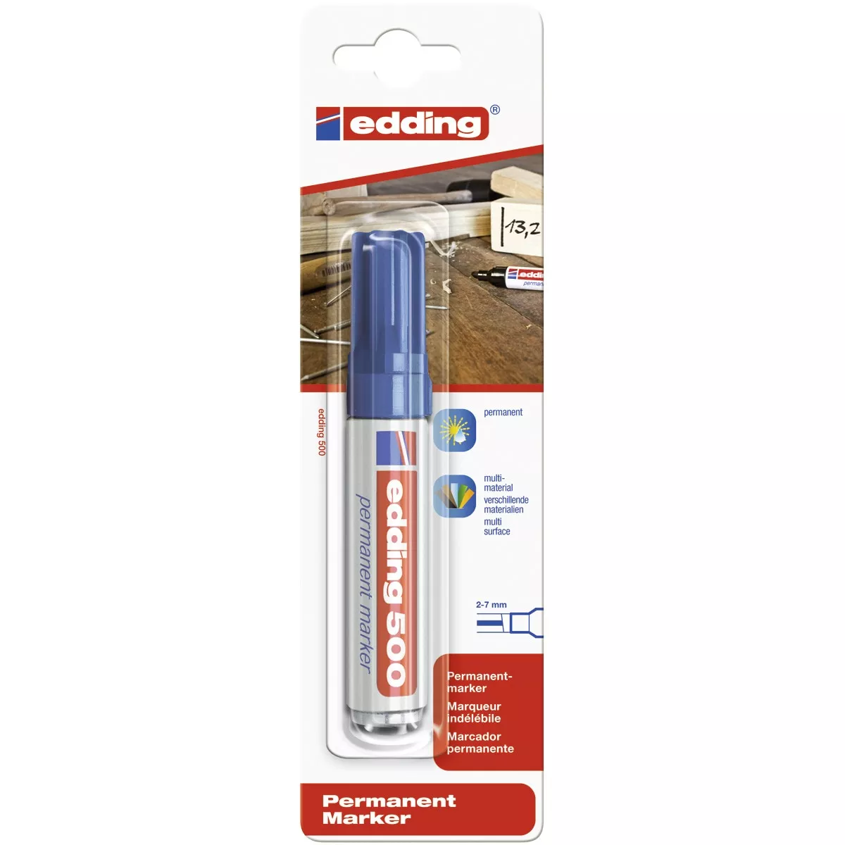 Edding - Blíster 1 Marcador 500 Azul barato