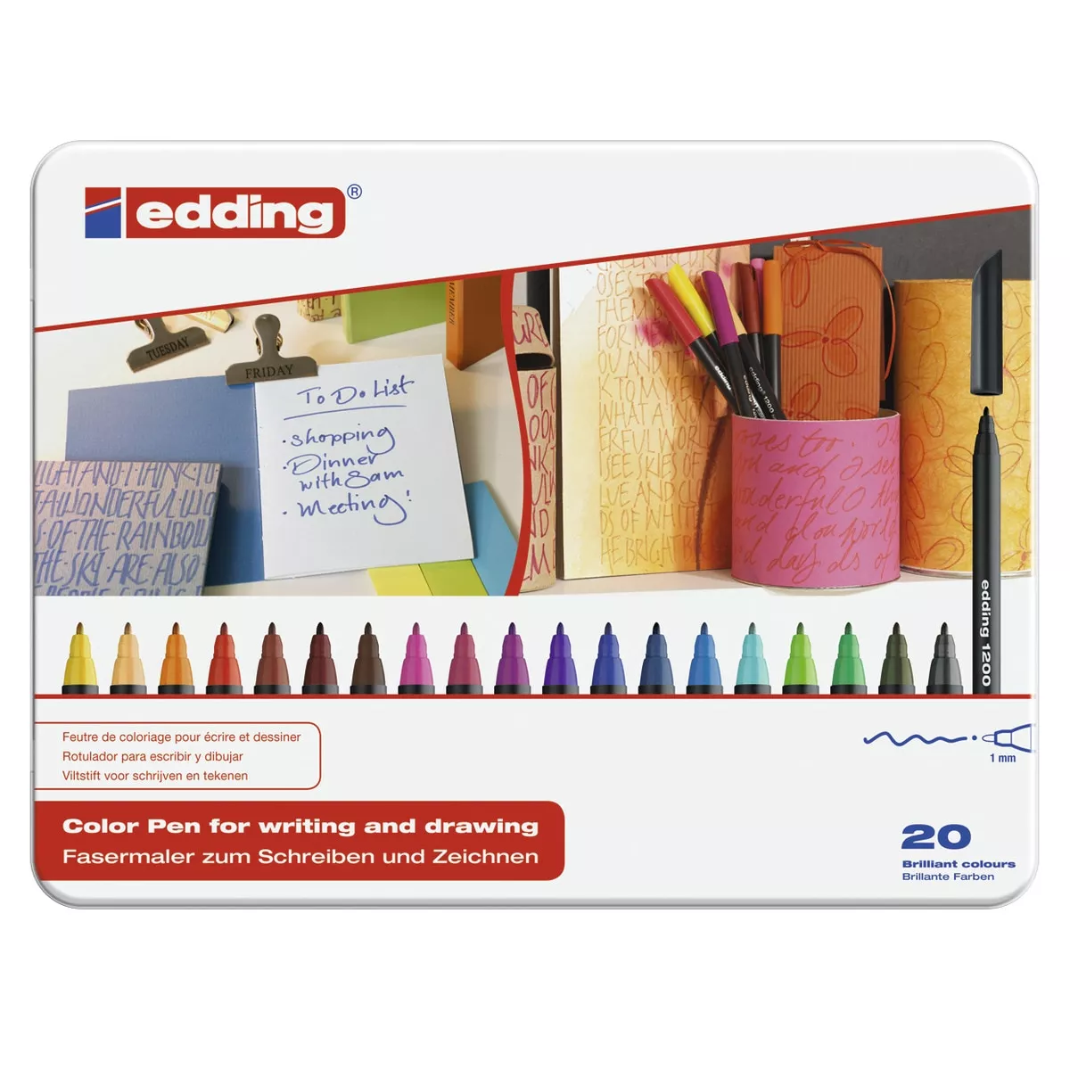Edding - Estuche 20 Rotuladores 1200 En Oferta Edding - Estuche 20 Rotuladores 1200 Barato