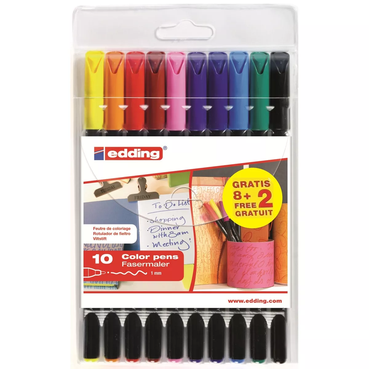 Edding - Estuche 8+2 Gratis Rotuladores 1200 Colores Surtidos barato