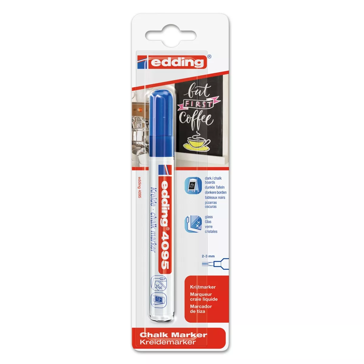 Edding - Marcador De Tiza 4095 Azul barato