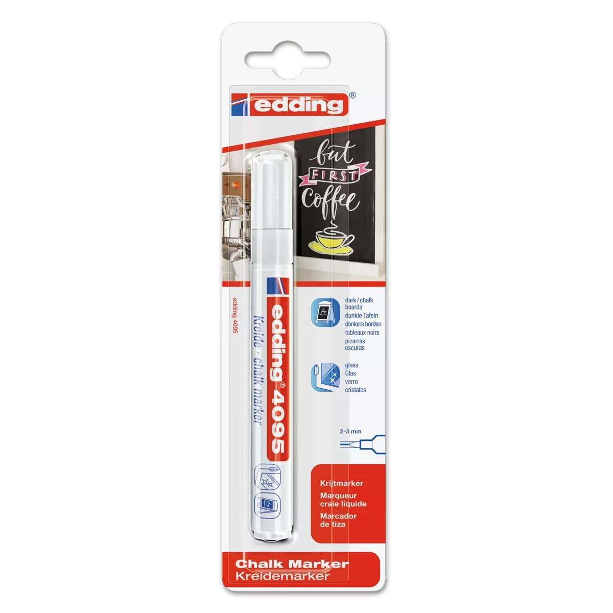 Edding - Marcador De Tiza 4095 Blanco barato
