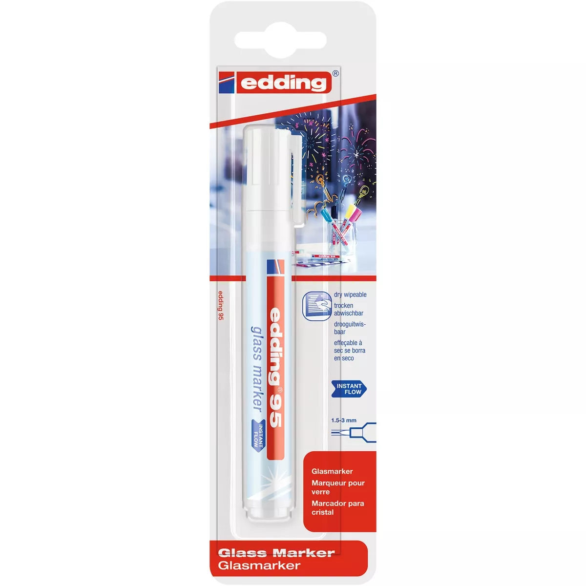 Edding - Marcador Para Cristal 95 Blanco barato