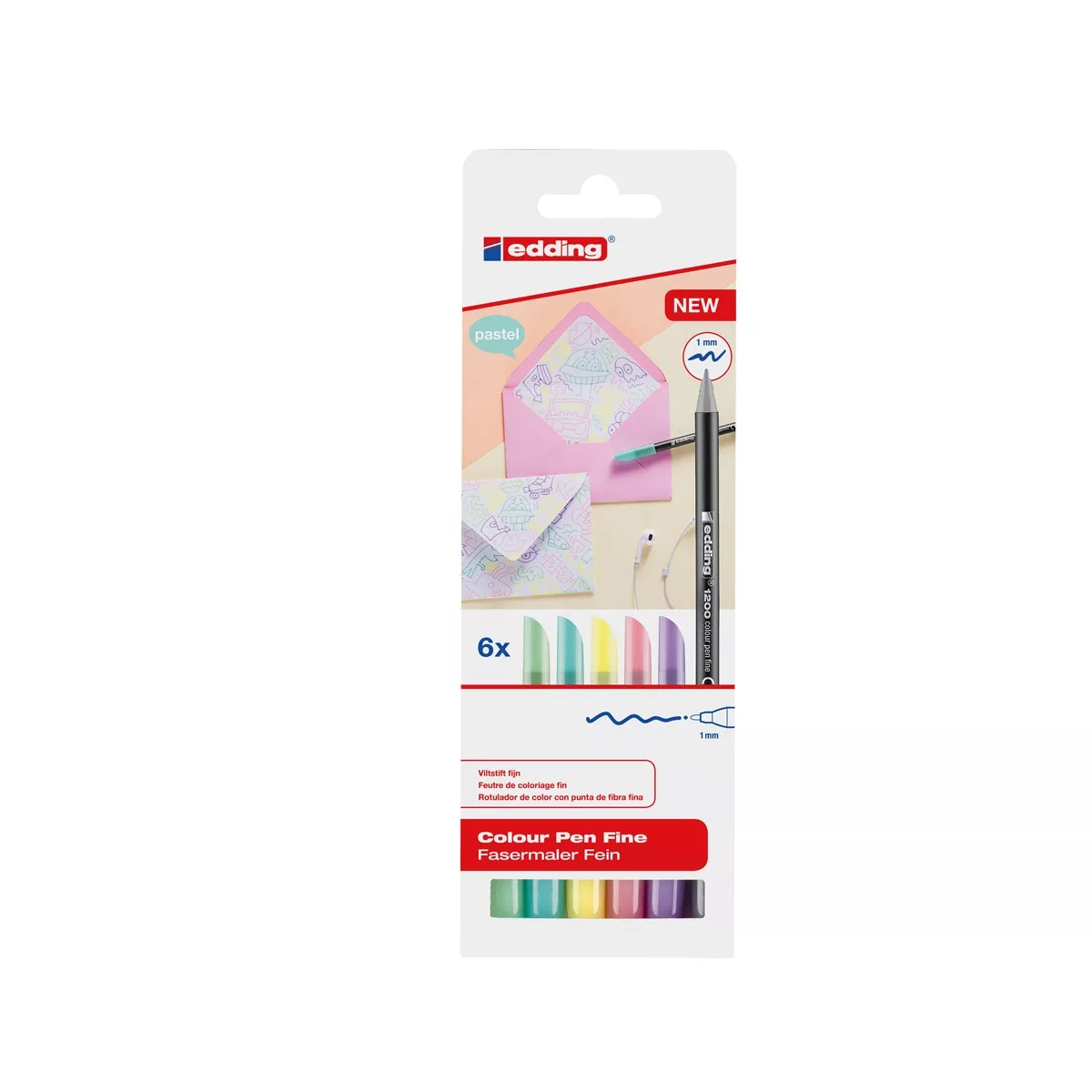 Edding - Rotuladores Pack 6 Unidades Pastel 1200 barato