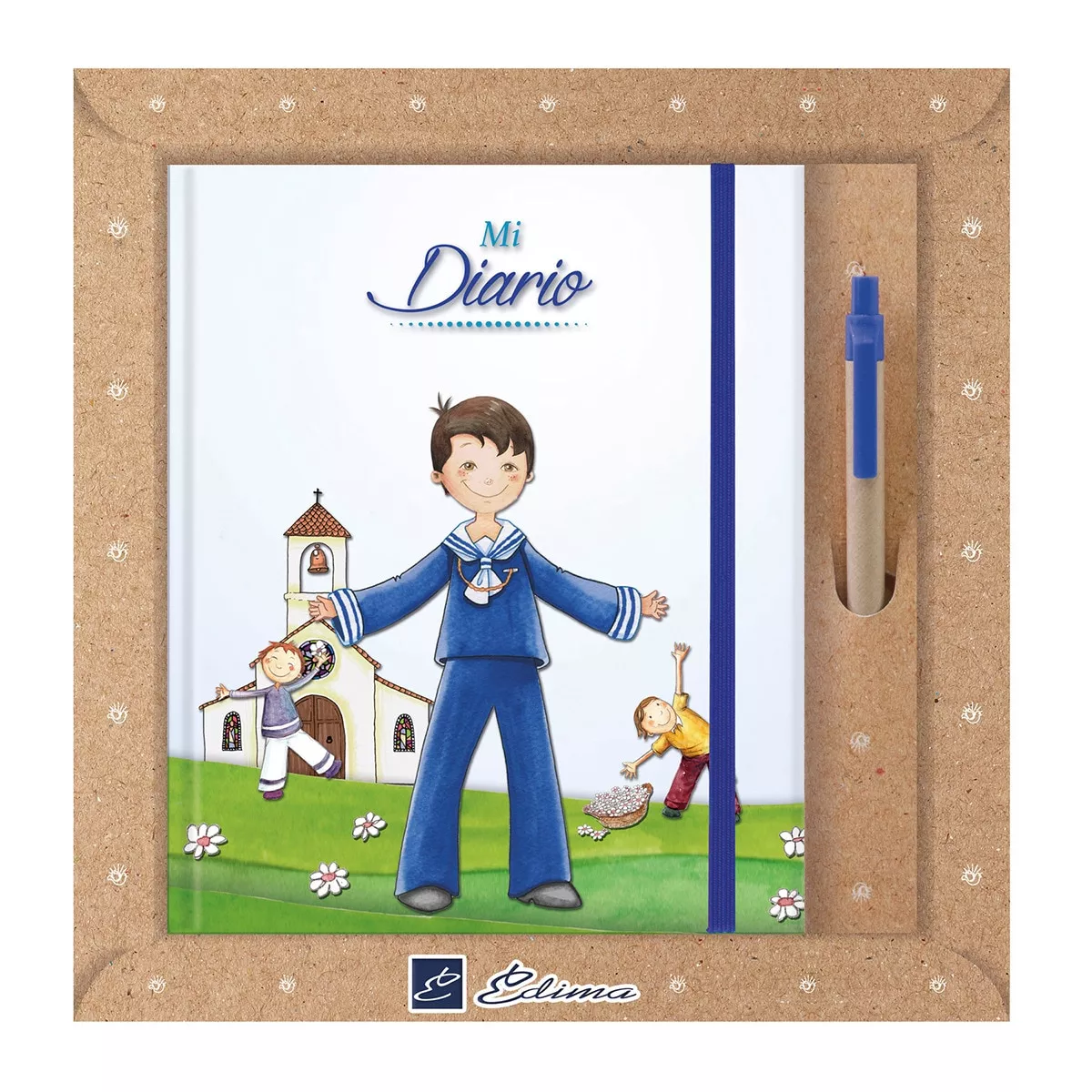 Edima - Diario Comunión Niño Iglesia Azul En Oferta Edima - Diario Comunión Niño Iglesia Azul Barato