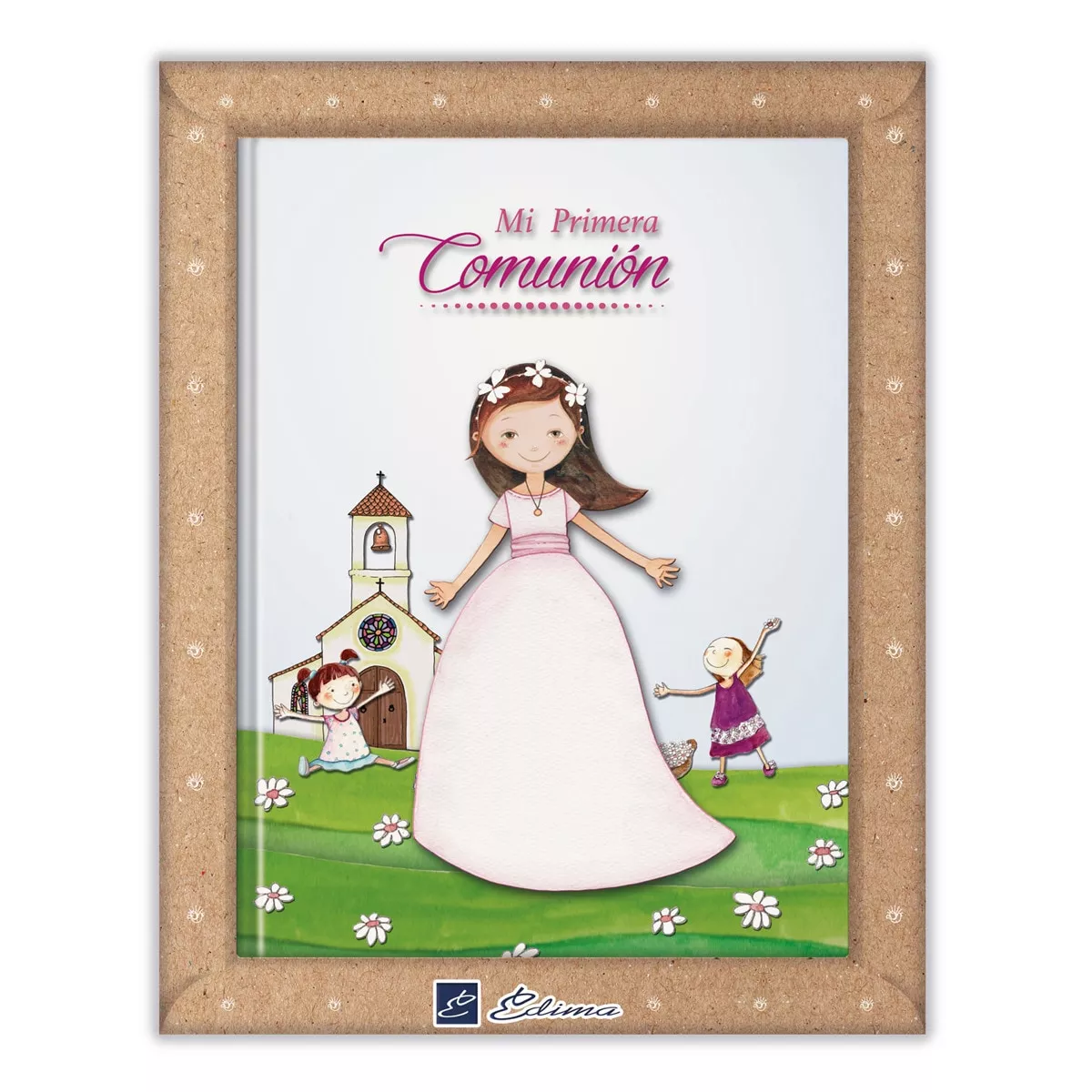 Edima - Libro De Firmas Mi Primera Comunión Niña Iglesia Rosa En Oferta Edima - Libro De Firmas Mi Primera Comunión Niña Iglesia Rosa Barato