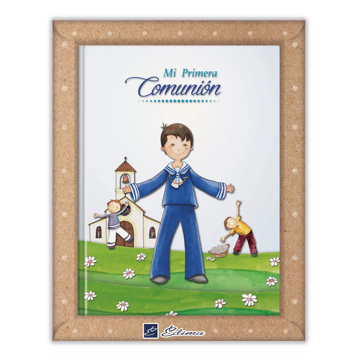 Edima - Libro De Firmas Mi Primera Comunión Niño Iglesia Azul En Oferta Edima - Libro De Firmas Mi Primera Comunión Niño Iglesia Azul Barato