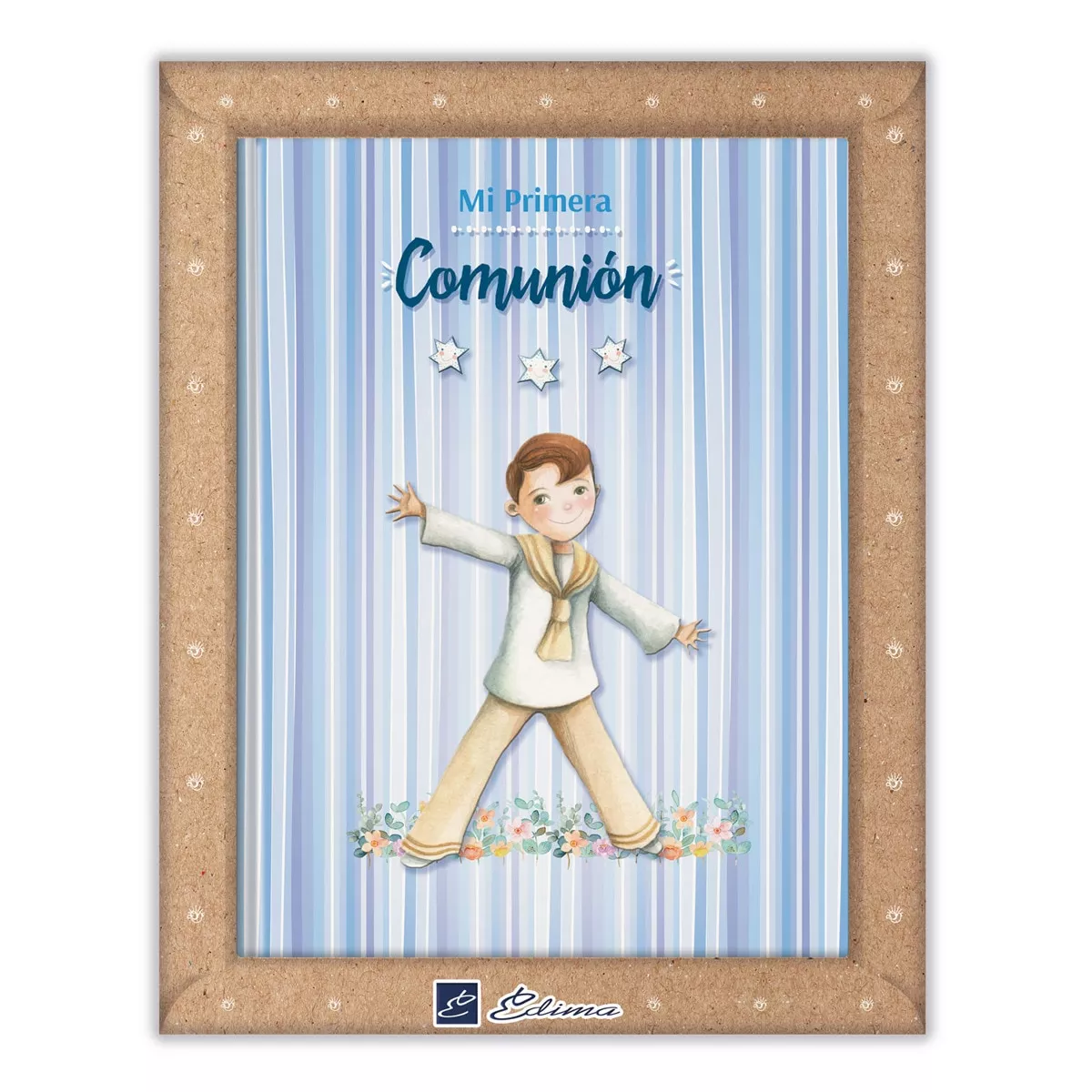 Edima - Libro De Firmas Mi Primera Comunión Niño Rayas Azul barato