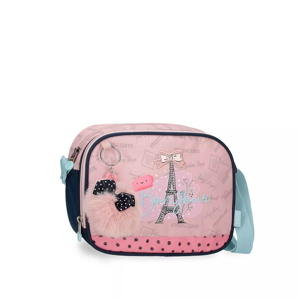 Enso - Bandolera Para Niña Bonjour Dos Compartimentos Con Pompón En Oferta Enso - Bandolera Para Niña Bonjour Dos Compartimentos Con Pompón Barato