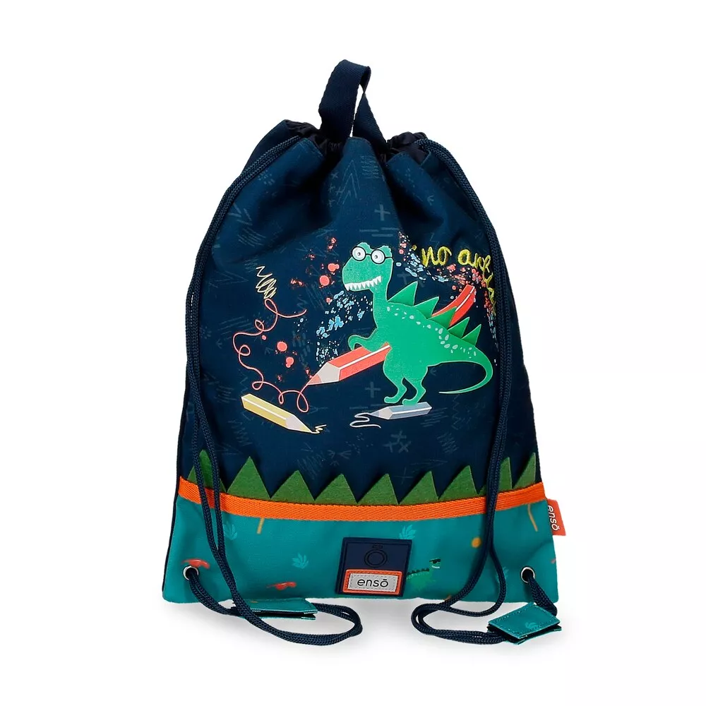 Enso - Bolsa De Merienda Para Niño Dino Artist Con Asa Superior Para Colgar barato