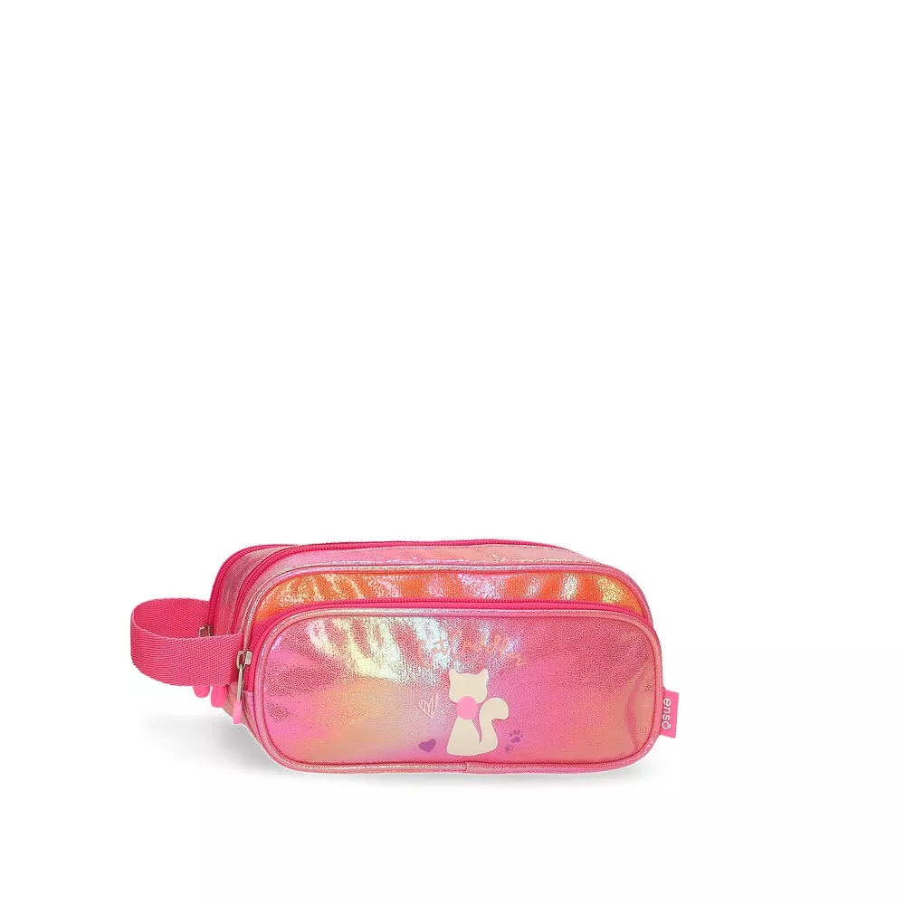 Enso - Estuche Cat Cuddler Tres Compartimentos Y Asa Para Colgar En Oferta Enso - Estuche Cat Cuddler Tres Compartimentos Y Asa Para Colgar Barato