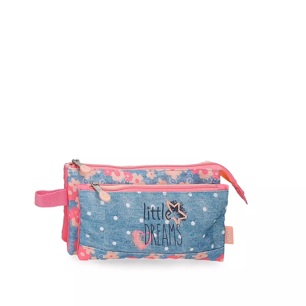 Enso - Estuche Little Dreams Para Niña Con Tres Compartimentos Y Asa Lateral En Oferta Enso - Estuche Little Dreams Para Niña Con Tres Compartimentos Y Asa Lateral Barato