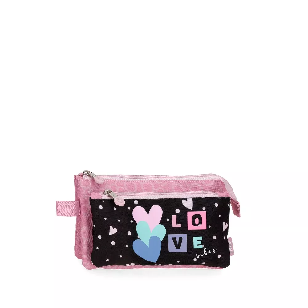 Enso - Estuche Love Vibes Tres Compartimentos Con Asa Lateral barato