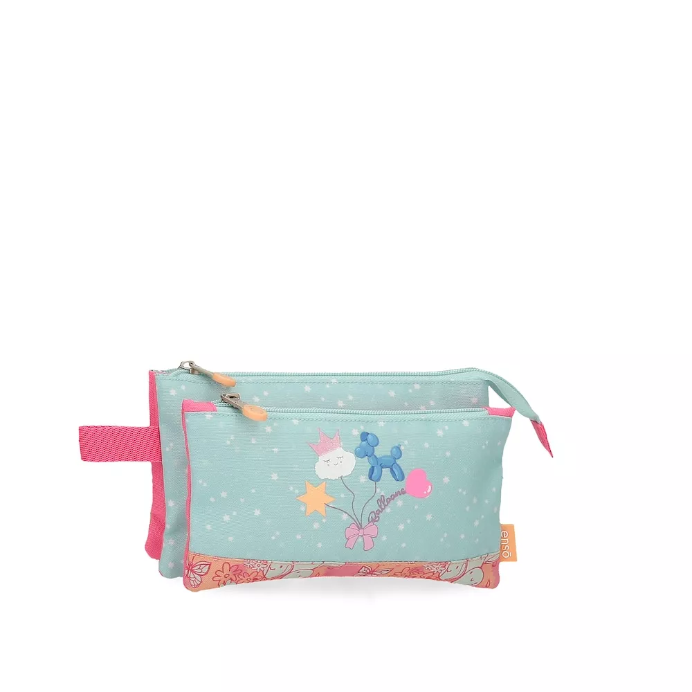 Enso - Estuche Para Niña Ballons Tres Compartimentos Con Asa Lateral En Oferta Enso - Estuche Para Niña Ballons Tres Compartimentos Con Asa Lateral Barato
