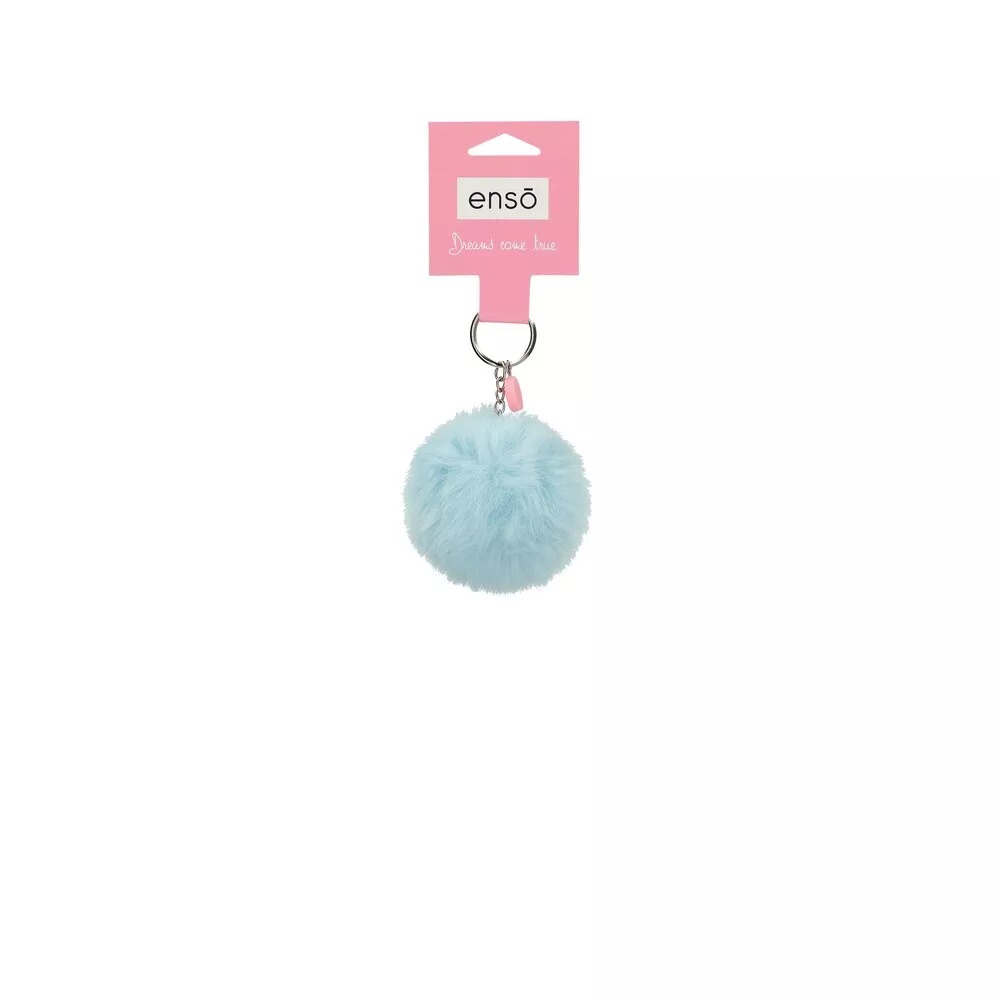 Enso - Llavero Pompón Azul Claro En Oferta Enso - Llavero Pompón Azul Claro Barato