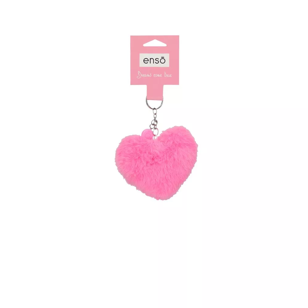 Enso - Llavero Pompón Corazón Rosa Fucsia En Oferta Enso - Llavero Pompón Corazón Rosa Fucsia Barato