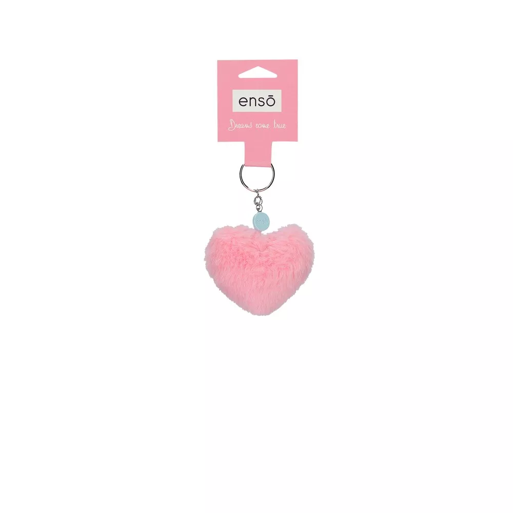 Enso - Llavero Pompón Corazón Rosa En Oferta Enso - Llavero Pompón Corazón Rosa Barato