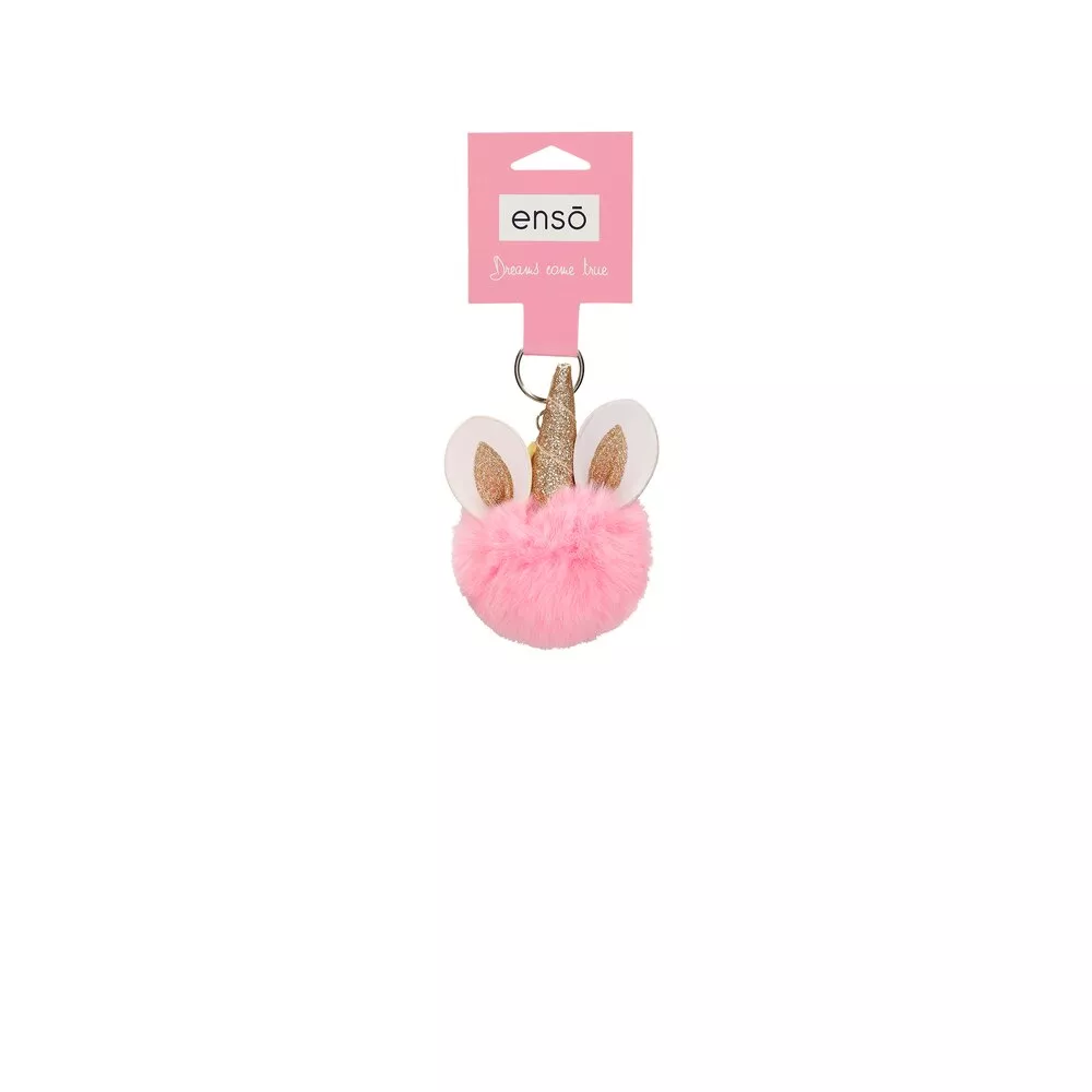 Enso - Llavero Pompón Unicornio Rosa En Oferta Enso - Llavero Pompón Unicornio Rosa Barato
