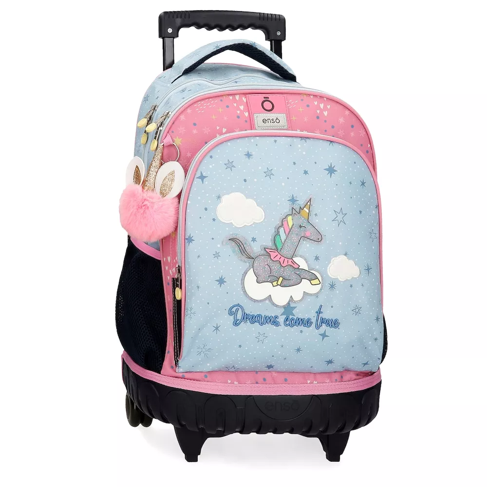 Enso - Mochila Con Ruedas Para Niña Dreams Come True Dos Compartimentos Con Bolsillos Laterales barato