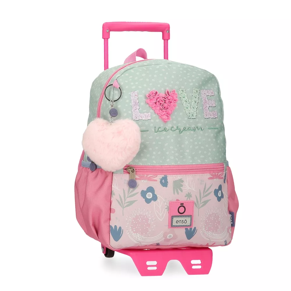 Enso - Mochila De Paseo Para Niña Love Ice Cream Con Carro 32 Cm barato