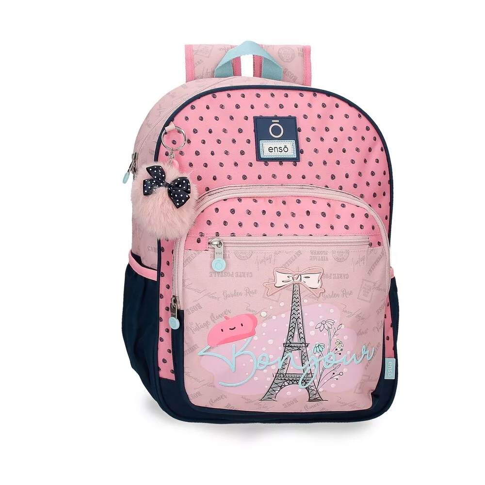 Enso - Mochila Escolar De Niña Bonjour Con Bolsillos Laterales En Oferta Enso - Mochila Escolar De Niña Bonjour Con Bolsillos Laterales Barato