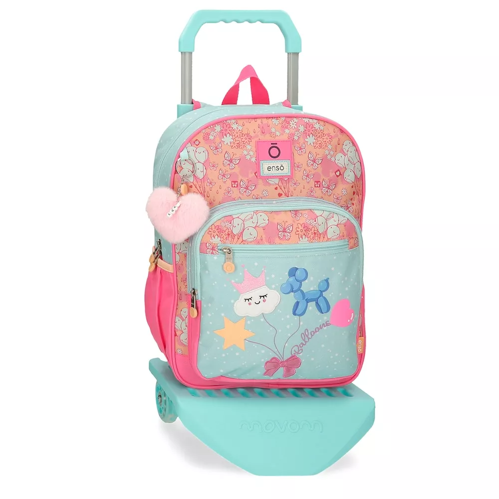 Enso - Mochila Escolar Para Niña Ballons Con Carro 38 Cm barato