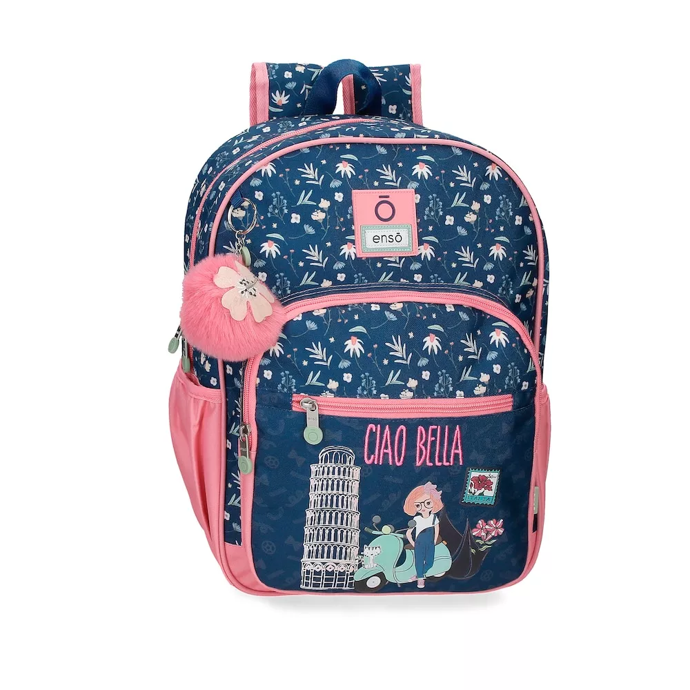 Enso - Mochila Escolar Para Niña Ciao Bella Con Bolsillos Laterales 38 Cm En Oferta Enso - Mochila Escolar Para Niña Ciao Bella Con Bolsillos Laterales 38 Cm Barato