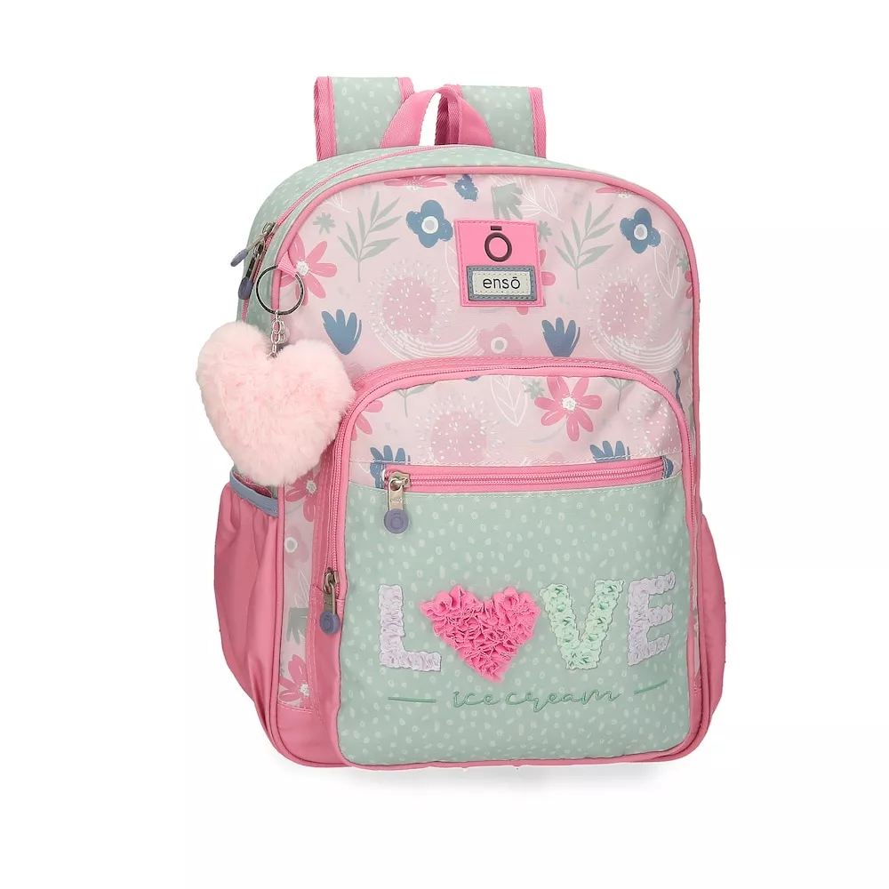 Enso - Mochila Escolar Para Niña Love Ice Cream Con Bolsillos Laterales 38 Cm En Oferta Enso - Mochila Escolar Para Niña Love Ice Cream Con Bolsillos Laterales 38 Cm Barato