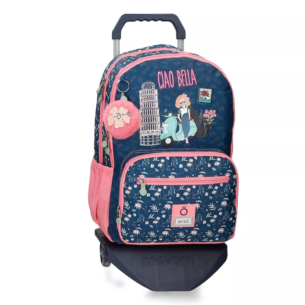 Enso - Mochila Para Niña Ciao Bella Doble Compartimento Con Carro barato