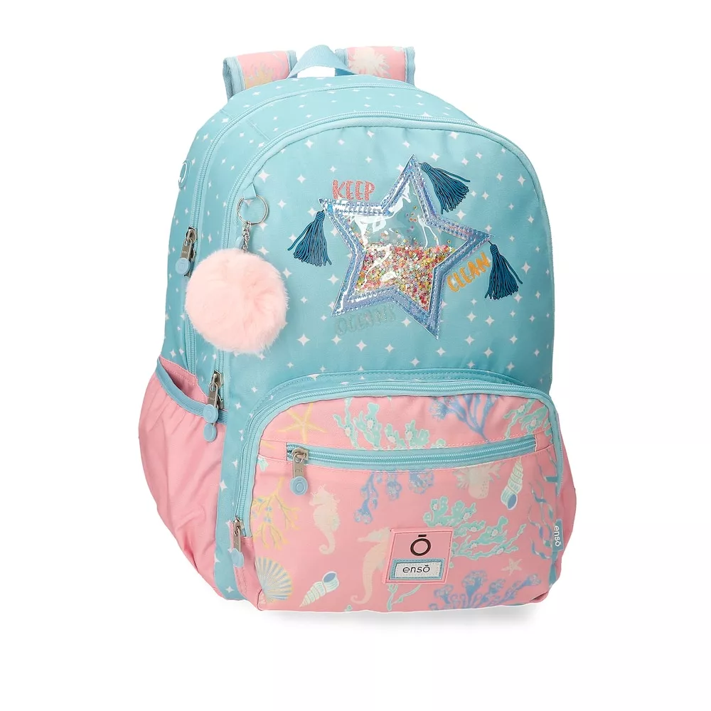 Enso - Mochila Para Niña Keep The Ocean Clean Con Dos Compartimentos En Oferta Enso - Mochila Para Niña Keep The Ocean Clean Con Dos Compartimentos Barato