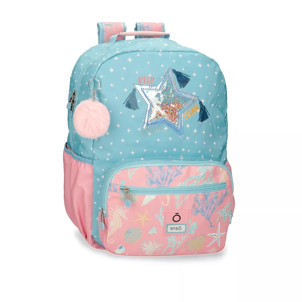Enso - Mochila Para Niña Keep The Oceans Clean Portaordenador Con Bolsillos Laterales En Oferta Enso - Mochila Para Niña Keep The Oceans Clean Portaordenador Con Bolsillos Laterales Barato