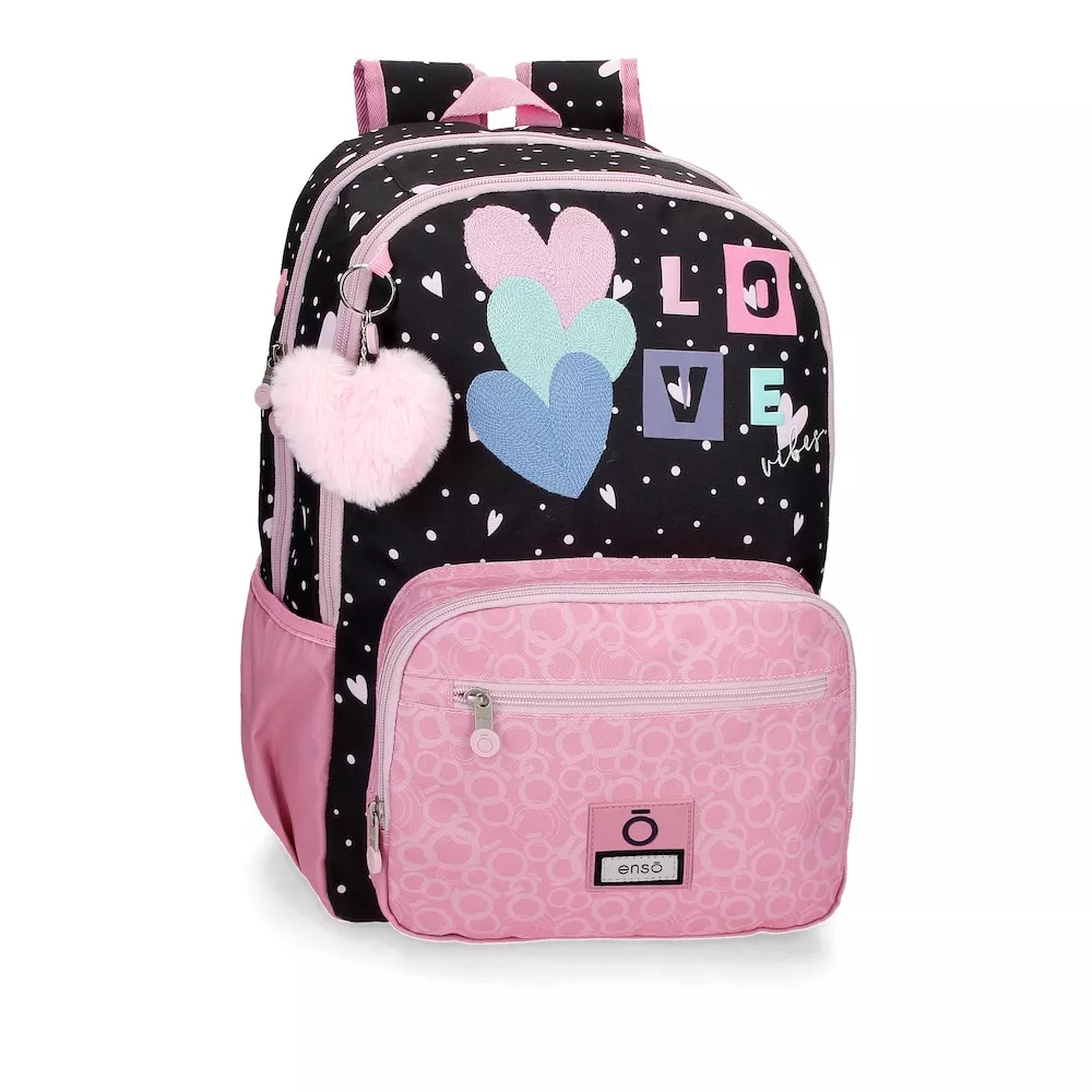 Enso - Mochila Para Niña Love Vibes Con Dos Compartimentos barato