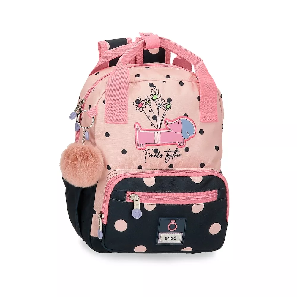 Enso - Mochila Pequeña Friends Together Con Llavero Pompón En Oferta Enso - Mochila Pequeña Friends Together Con Llavero Pompón Barato