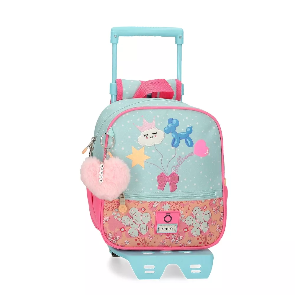 Enso - Mochila Preescolar Para Niña Ballon Con Carro 25 Cm barato