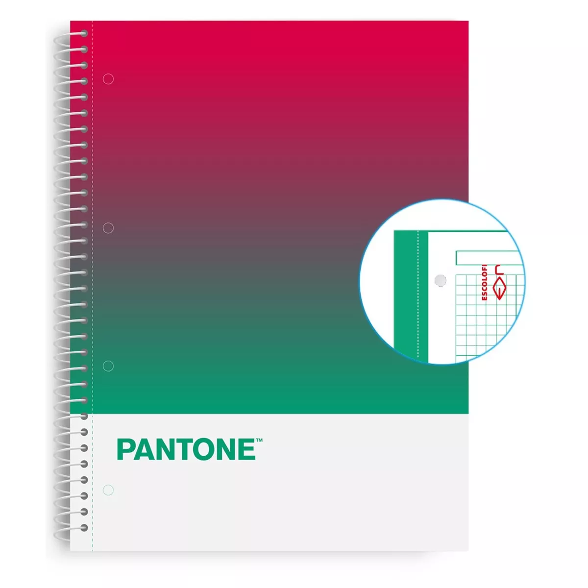Escolofi - Cuaderno A4 80/90 Microperforado Pantone Sustainability Rosa Y Verde barato