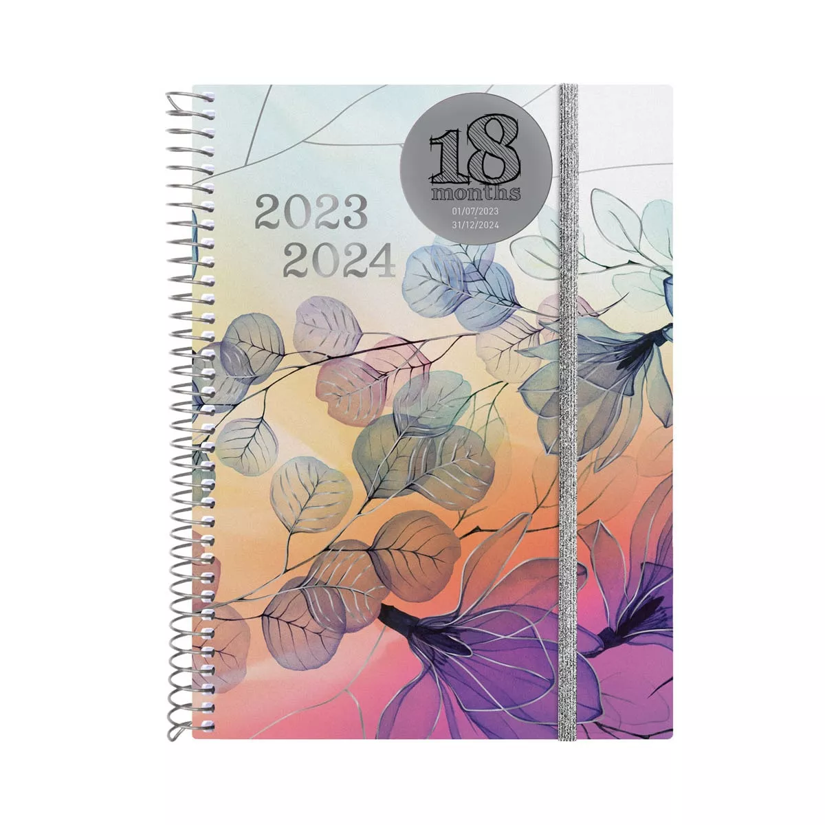 FINOCAM - Agenda 18 Meses Julio 2023-diciembre 2024 Espiral E10-155x212 Semana Vista Horizontal Pretty Multilingüe barato